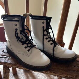 Dr. Martens White Combat Boots